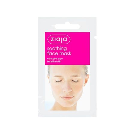 Ziaja Arcilla Rosa Mascarilla Facial Calmante Mascarilla facial vegana calmante con arcilla rosa calma irritaciones y rojeces hidratando la piel 7 ml