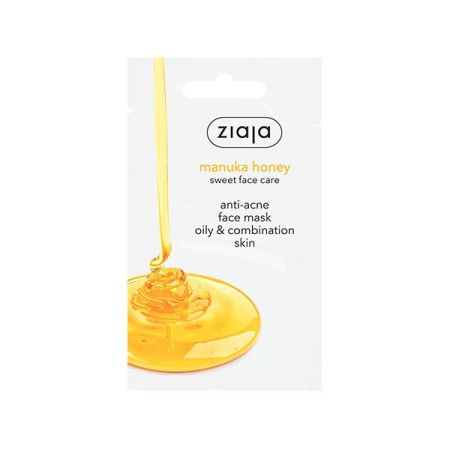 Ziaja Mascarilla Facial Miel De Manuka Mascarilla facial calma la irritación del acné y limpia eficazmente 7 ml