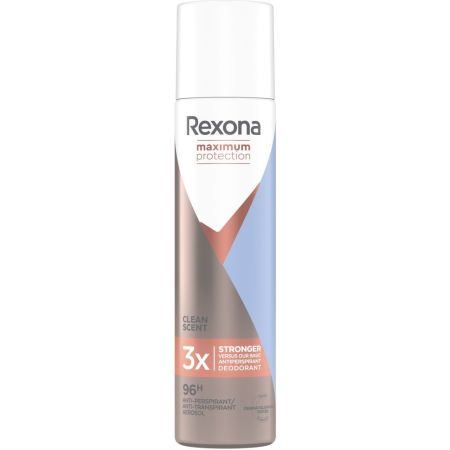 Rexona Maximum Protection Stronger Sweat Desodorante Spray Desodorante antitranspirante actua contra el mal olor ofreciendo 96 horas de máxima protección 100 ml