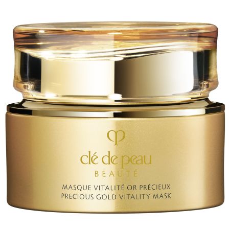 Clé De Peau Beauté Precious Gold Vitality Mask Mascarilla revitalizante iluminadora mejora la firmeza y reduce el envejecimiento para piel tersa y radiante 75 ml
