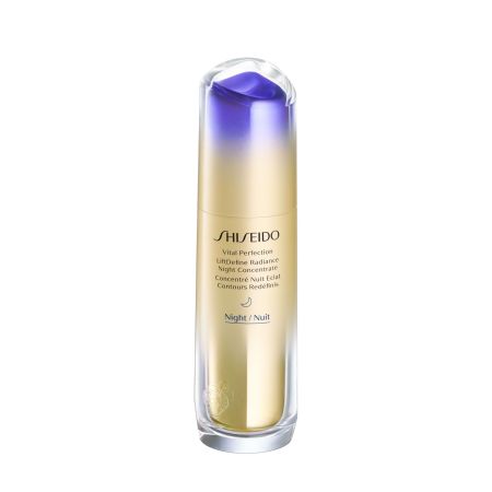 Shiseido Vital Perfection Liftdefine Radiance Night Concentrate Sérum de noche reduce la flacidez para efecto ifting y óvalo redefinido en solo dos semanas 40 ml