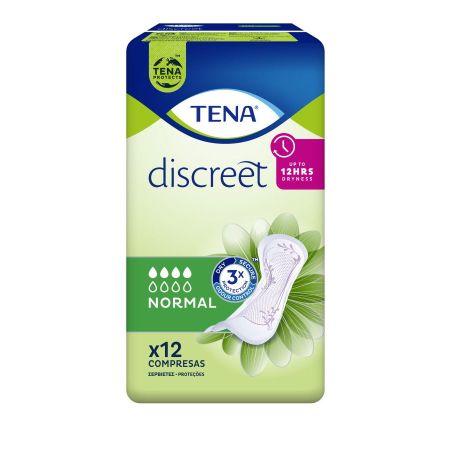 Tena Discreet Normal Compresas Compresas de incontinencia protección segura para las pérdidas de orina moderadas