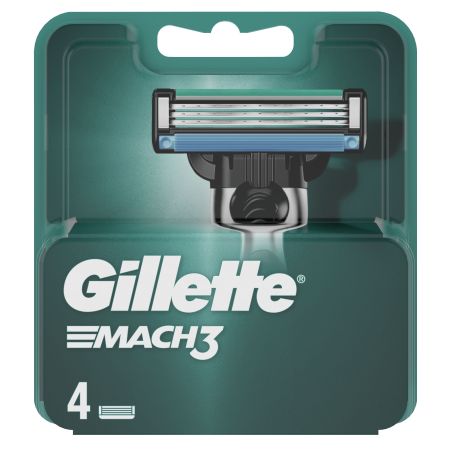 Gillette Mach3 Maquinilla De Afeitar Recambio Maquinilla de afeitar con acero de corte preciso para durar 15 afeitados 4 uds