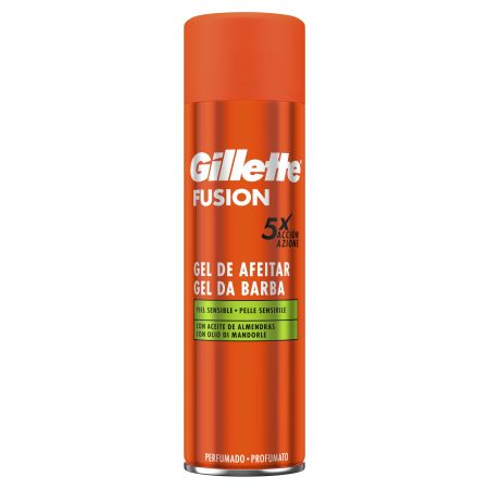 Gillette Fusion 5 Gel De Afeitar Gel de afeitar enriquecido con polímetros limpia protege hidrata calma y refresca previniendo la irritación 200 ml