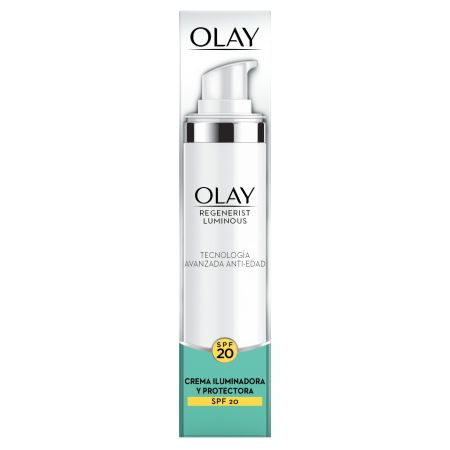 Olay Regenerist Luminous Crema Iluminadora Y Protectora Spf 20 Crema de día antiedad disminuye manchas para una piel uniforme y luminosa 50 ml