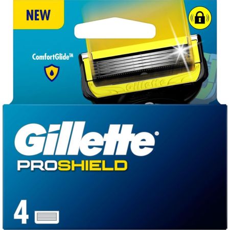 Gillette Proshield Recambio Maquinilla de afeitar afeitado apurado y duradero 4 uds