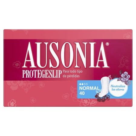 Ausonia Normal Protegeslip Protegeslip para todo topo de pérdidas neutralizador de olores 40 uds