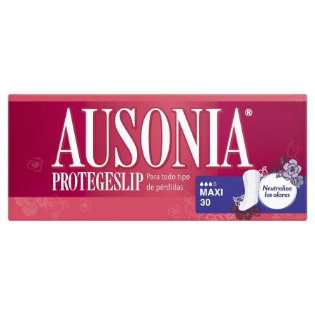 Ausonia Maxi Protegeslip Protegeslip para todo tipo de pérdidas neutralizador de olores 30 uds