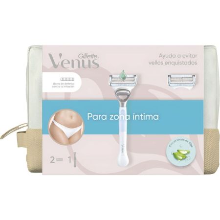 Gillette Venus Satin Care Neceser Set de depilación suave para tus inlgés y zonas íntimas