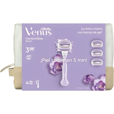 Gillette Venus Comfortglide Breeze Neceser Set de depilación suave para tus ingles y zonas íntimas