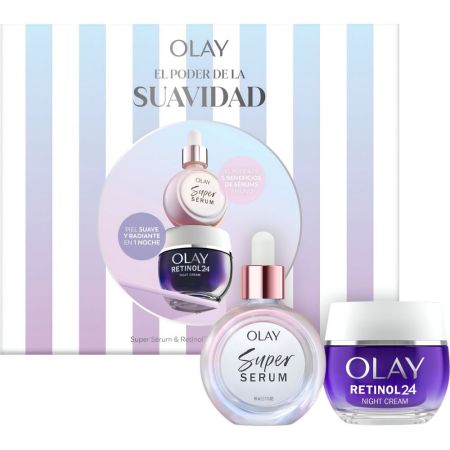 Olay El Poder De La Suavidad Estuche Tratamiento antiedad para presumir de una piel más suave renvada y radiante en solo 1 noche