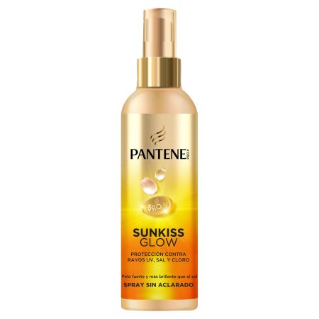 Pantene Pro-V Sunkiss Glow Spray Sin Aclarado Protector solar capilar no graso desenreda y repara profundamente protegiendo del sol para cabello suave y fresco 200 ml