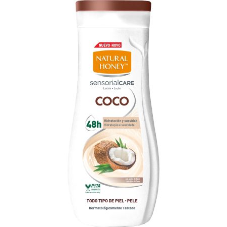 Natural Honey Coco Nutritivo Cuidado Total Loción Loción corporal ofrece hidratación y suavidad 48 horas 330 ml