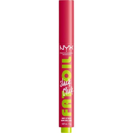 Nyx Professional Makeup Fat Oil Slick Click Shiny Lip Balm Bálsamo de labios con color de larga duración y alta pigmentación con acabado brillante 16 horas