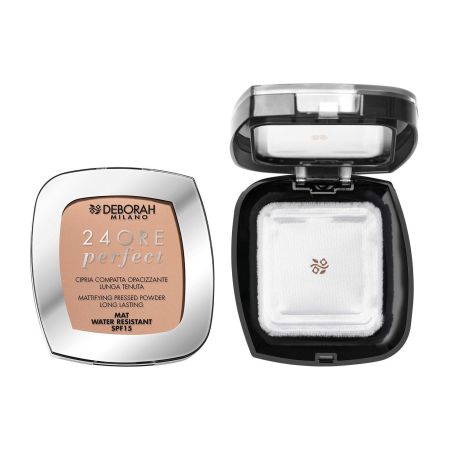 Deborah Milano 24 Ore Perfect Mattifying Pressed Powder Long Lasting Polvos compactos matificantes de larga duración
