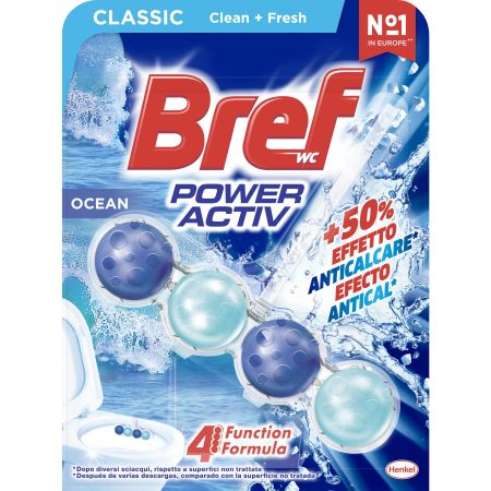 Bref Colgador Wc Power Activ Ocean Colgador wc neutralizador de olores ofrece limpieza frescor y fragancia