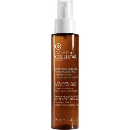 Collistar Spray Molecular Ácido Hialurónico Spray hidratante y refrescante confort y vitalidad combate arrugas líneas de expresión y estimula el metabolismo celular cutáneo 100 ml