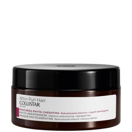 Collistar Attivi Puri Hair Mascarilla Con Fitoqueratina Mascarilla reestructurante intensivo con acción calmante y nutritiva para cabello dañado y quebradizo 200 ml