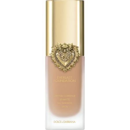 Dolce & Gabbana Everlast Foundation Spf 20 Base de maquillaje con fórmula vegana cobertura total y resistente al agua para acabado impecable 24 horas