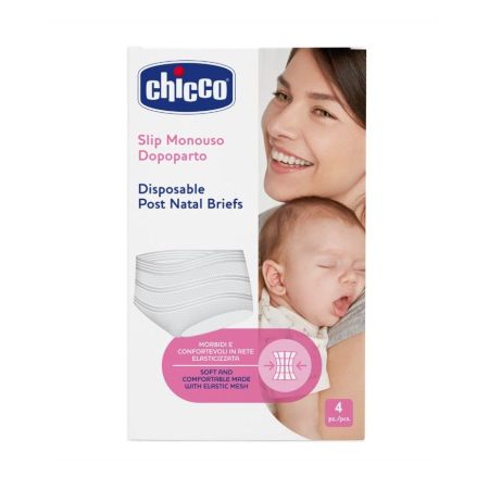 Chicco Braguitas Posparto Slip Monouso Dopoparto Talla Única Bragita postparto multiusos desechable 4 uds