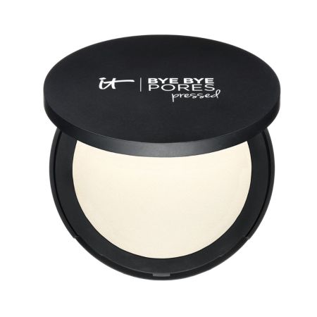 It Cosmetics Bye Bye Pores Pressed Polvo compacto traslúcido difumina imperfecciones y poros sellando el maquillaje para piel uniforme