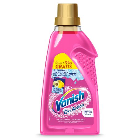 Vanish Oxi Action Quitamanchas Potenciador De Lavado Quitamanchas eficaz para la ropa sin lejía acaba con las manchas en un solo lavado 1500 ml