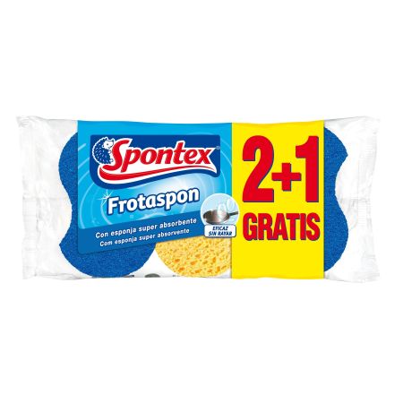 Spontex Estropajo Frotaspon Formato Especial Estropajo suave y manejable 3 uds