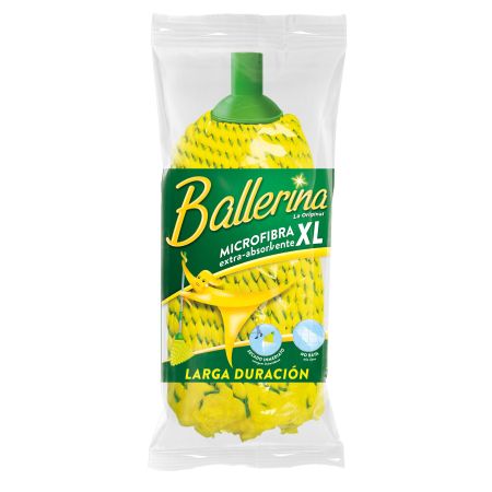 Ballerina Fregona Microfibra Xl Extra Absorbente Fregona de microfibra ulta-absorbente para todo tipo de superficies