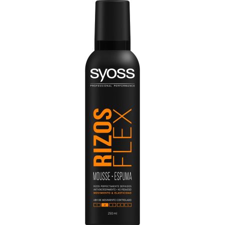 Syoss Curl Espuma Rizos 3en1 Nº2 Espuma capilar antiencrespamiento para rizos perfectamente definidos 48 horas 250 ml