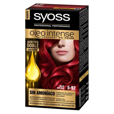 Syoss Tinte Oleo Intense Permanent Oil Color Tinte permanente sin amoníaco cuida para intensidad de color suprema de larga duración