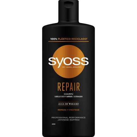 Syoss Intense Repair Champú De Cuidado Intensivo Champú de cuidado intensivo repara las fibras capilares sin apelmazar para cabello seco y dañado 440 ml