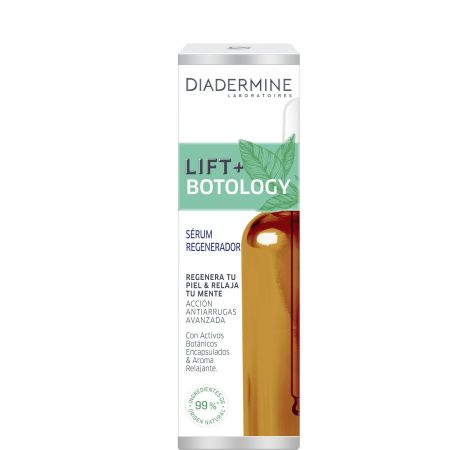 Diadermine Lift + Botology Sérum Regenerador Sérum regenerador ofrece acción antiarrugas avanzada con activos botánicos 30 ml