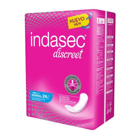 Indasec Discreet Incontinencia compresa 24 ud normal
