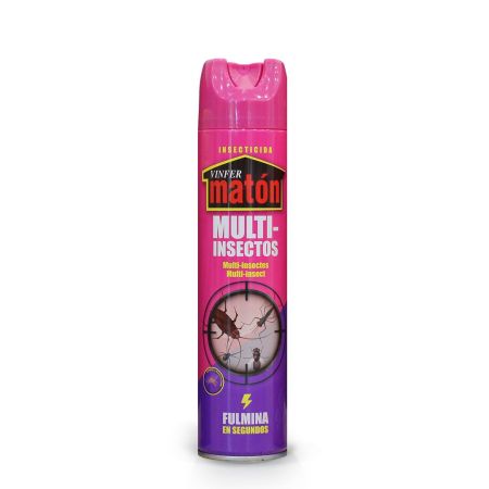 Vinfer Matón Multi-Insectos Insecticida Insecticida válido tanto para insectos voladores como rastreros incluido el mosquito tigre 600 ml
