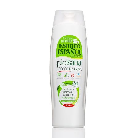 Instituto Español Piel Sana Champú Formato Familiar Champú suave e hidratante proporciona flexibilidad brillo y vitalidad 750 ml