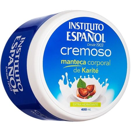 Instituto Español Cremoso Manteca Corporal Manteca corporal de karité 0% parabenos cremosa y extrahidratante 400 ml