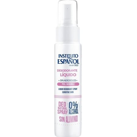 Instituto Español Piel Sensible Desodorante Líquido Spray Desodorante sin alcohol protege proporcionando sensación reconfortante todo el día 50 ml