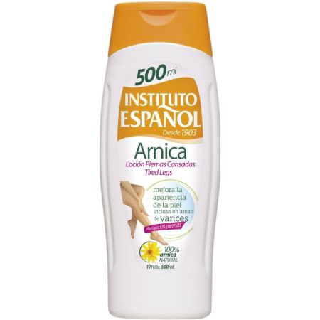 Instituto Español Arnica Loción Piernas Cansadas Loción corporal reduce el cansancio de las piernas y mejora la apariencia de la piel 500 ml