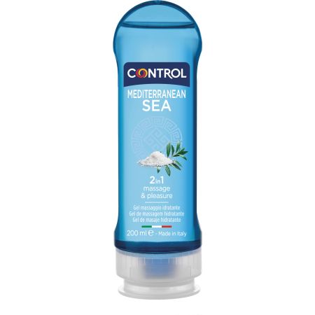 Control Mediterranean Sea 2in1 Massage & Pleasure Gel De Masaje Lubricante ligero no mancha apto para masaje o estimulación 200 ml
