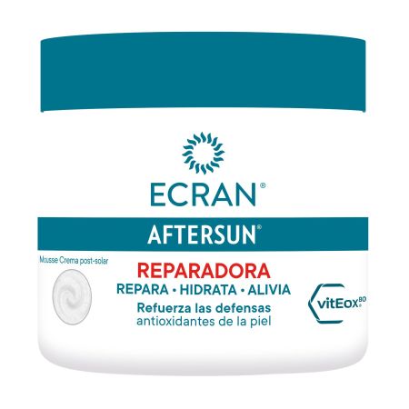 Ecran After Sun Reparadora Mousse After sun hidratante refuerza las defensas antioxidante de la piel 350 ml