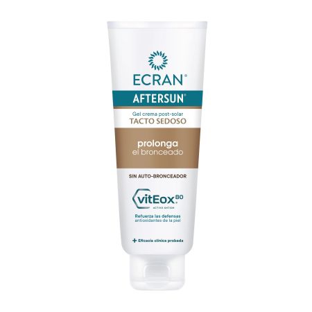 Ecran Aftersun Prolonga El Bronceado Gel Crema Post-Solar After sun biodegradable repara hidrata alivia y prolonga el bronceado 250 ml