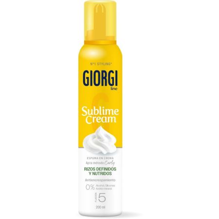 Giorgi Sublime Cream Rizos Definidos Y Nutridos Espuma En Crema Nº5 Espuma capilar en crema ofrece rizos perfectos y definidos 200 ml