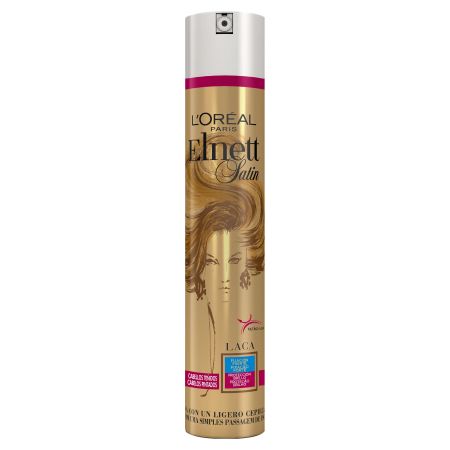 Elnett Satin Laca Fijación Fuerte Cabello Teñido Laca fijadora infinidad de peinados sin efecto apelmazado 400 ml
