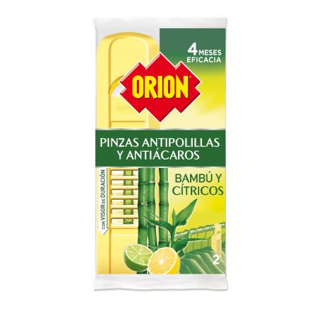 Orion Bambú Y Cítricos Pinzas Antipolillas Y Antiácaros Pinzas antipolillas y antiácaros para tu armario la manera más fácil de mantener la ropa a salvo de las polillas 4 meses de eficacia 2 uds