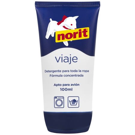 Norit Viaje Detergente Detergente concentrado para toda la ropa a mano y a máquina 100 ml