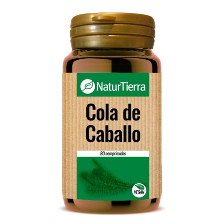 Naturtierra Cola De Caballo Complemento Alimenticio Complemento alimenticio vegano para uñas cabello estrías y flacidez mamaria 30 uds