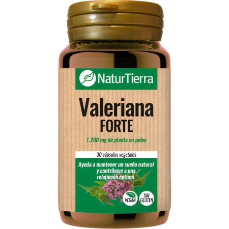 Naturtierra Valeriana Complemento Alimenticio Complemento alimenticio vegano ayuda a mantener un sueño natural y de calidad para relajación óptima 30 uds