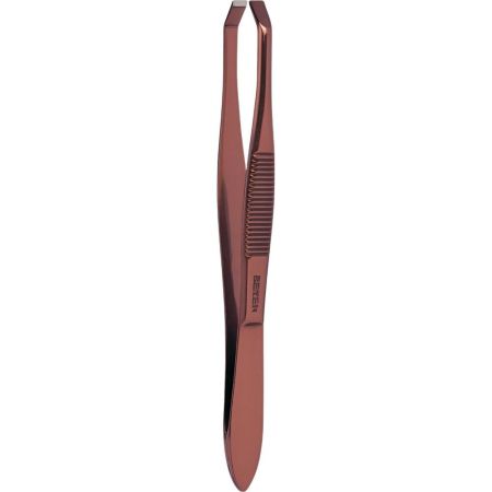 Beter Pinza De Depilar Punta Cangrejo Cobreada 8,3 Cm Pinza de depilar ofrece fácil retirado gracias a su punta especial para una mejor visión del vello