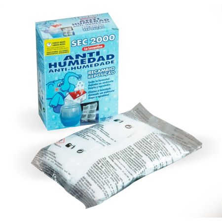 Sec-2000 Anti Humedad Recambio Elimina la humedad creando un ambiente limpio y un agradable olor 450 gr