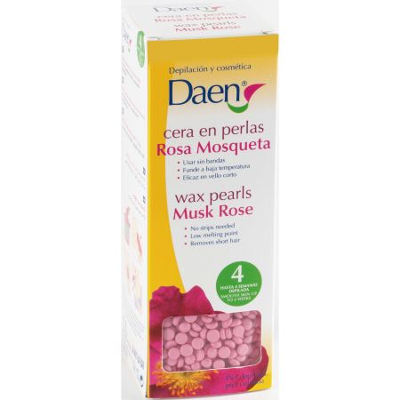 Daen Rosa Mosqueta Cera En Perlas Cera caliente en perlas acabado eficaz cómodo y de larga duración 200 gr